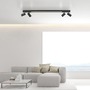 Bodová - PN 6121-13 Stropní svítidlo PURE-LINES LED 10W 2700-5000K + 4x LED 4W 2700-5000K antracit - PAUL NEUHAUS - foto 2
