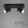 Koupelnová - BRI 2731-025 LED bodové svítidlo 29 cm 2xGU10 max. 5W černá - BRILONER - foto 2
