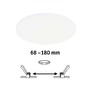 Koupelnová - P 79952 VariFit LED vestavné svítidlo Veluna Edge IP44 kruhové 200mm 4000K bílá stmívatelné - PAULMANN - foto 2