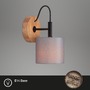 Dekorativní - BRI 2075-014 Nástěnné svítidlo pr. 12,5 cm 1x E14 25W šedá - BRILONER - foto 2