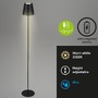 Stojací lampy - BRILO 1438015 LED nabíjecí stojací svítidlo 130 cm 3,5 W 400lm černá - BRILO - foto 2