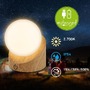 Stolní lampy dekorační - BRILO 7561011 Sora Mini LED stolní lampička bezdrátová IP54, stmívatelné, dotykový vypínač, imitace dřeva - BRILO - foto 2