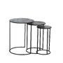 Ostatní - EG 424026 Stůl 3 velikosti stříbrný/černý matný TOWADA 424026 - LIVING - foto 2