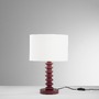 Stolní lampy dekorační - FAN I-SULTAN-L-ROS Stolní lampa Sultan (červená + samet) kov + samet, 1 x E27, 15 W; lampa pr. 30 x 20 cm, konstrukce 30 x 30 x 45,5 cm - FANEUROPE - foto 2
