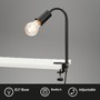 Stolní lampy s klipem - BRI 2600-015 Svítidlo se svorkou pr. 1x E27 10W černá - BRILONER - foto 2
