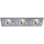 Hranatá - BPM 3052CDMR Vestavné svítidlo Aluminio Plata, kartáčovaný hliník 3x70W, 230V - BPM - foto 2