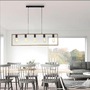Podélná - LD 15653-18 FRANKY LED závěsné svítidlo, černá, nad jídelní stůl, dřevěný rám, kov, 5 ramenné - LEUCHTEN DIREKT / JUST LIGHT - foto 2