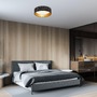Kruhová - BRILO 3482-015 LED stropní svítidlo hvězdné nebe, pr. 32 cm, 12 W, černá-zlatá - BRILO - foto 2