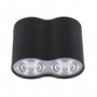 Downlight - AZZ AZ0782 Stropní bodové přisazené svítidlo Azzardo Bross 2 black/aluminium AZ0782 GU10 2x50W IP20 černo-hliníkové - AZZARDO - foto 2