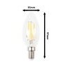Patice E14 - LED žárovka E14 DIMF4W FILAMENT C35 - foto 2