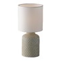 Stolní lampy dekorační - FAN I-RAVELLO-L GR Stolní lampa Lumetto Ravello šedobílá, patice E14, 15 x 32 cm - FANEUROPE - foto 2