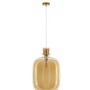Koule - NV 9236640 Závěsné svítidlo CINZIA šampaň sklo bílý kabel mosazný zlatý kov E27 1x12W 230V IP20 bez žárovky - NOVA LUCE - foto 2