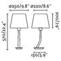 Stolní lampy dekorační - FARO 29685-05 REM bronzová/béžová stolní lampa - FARO - foto 2