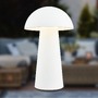 Stolní lampy dekorační - BRILO 7520016 Fungo Mini LED stolní lampička bezdrátová IP44, stmívatelné, dotykový vypínač, bílá - BRILO - foto 2
