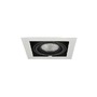 Hranatá - AZZ AZ2871 Stropní zápustné bodové svítidlo Azzardo Nova 1 white/black AZ2871 GU10+ADAP111/ES111 1x40/1x50W IP20 19,5cm bílo-černé - AZZARDO - foto 2
