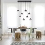 Vícečetná - LD 15426-18 ZEA LED závěsné svítidlo černé 8 ramenné kouřové sklo moderní do interiéru - LEUCHTEN DIREKT / JUST LIGHT - foto 2