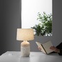 Stolní lampy dekorační - FAN I-WOODY-XL Stolní lampa LUME dřevěná/slonová kost, 1xE27, 30 x 49 cm - FANEUROPE - foto 2