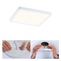 Koupelnová - P 93053 LED vestavné svítidlo Areo VariFit IP44 3-krokové-stmívatelné 175x175mm 13W 3.000K bílá - PAULMANN - foto 2