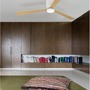 Ventilátory - NV 9952335 Stropní ventilátor DELL tělo z hliníku dřevo a matná bílá 3ABS dřevěné listy - NOVA LUCE - foto 2