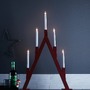 Interiérové dekorace - MAR 703836 Bjurfors červený vánoční svícen 77 cm - Markslöjd - foto 2