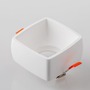 Hranatá - FAN INC-GOBLET-Q Zápustné svítidlo Goblet, bílé, 1 x GU10, 9,3 x 9,3 x 6,5 cm - FANEUROPE - foto 2