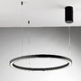 Kruhová - FAN LED-HOOP-S80-NER Závěsné LED svítidlo HOOP černá, 40 W, 6000 lm, CCT, 80 x 80 x 150 cm - FANEUROPE - foto 2