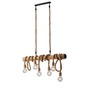 Dekorativní - FAN I-ROPE-S6 Závěsné svítidlo Rope černá, 6xE27, 100 x 150 cm - FANEUROPE - foto 2