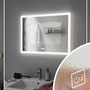 Koupelnová - P 93013 HomeSpa LED zrcadlo s osvětlením Mirra hranaté vyhřívané IP44 80x60 cm 22W WhiteSwitch - PAULMANN - foto 2