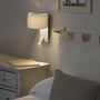 Dekorativní - FARO 64304 FOLD nástěnná lampa, bílá, se čtecí lampičkou - FARO - foto 2