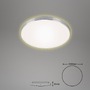 Kruhová - BRI 3443219 LED stropní svítidlo, pr. 35,5 cm, 18 W, hliník-bílé (starý kód: BRI 3443-219) - BRILONER - foto 2