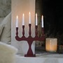 Interiérové dekorace - MAR 706373 Svaneholm adventní červený svícen 5 žárovek - Markslöjd - foto 2
