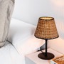 Stolní lampy dekorační - FARO 64317-71 SUMBA černá/ratan mini stolní lampa - FARO - foto 2