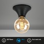 Dekorativní - BRILO 2114015 Stropní svítidlo 6 cm 1x E27 max. 10 W černá - BRILO - foto 2