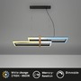 Podélná - BRI 4768015 LED závěsné svítidlo, 120 cm, časovač, 44W, 4400lm, černá/dřevo - BRILONER - foto 2