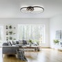 Kruhová - LD 14540-18 ASMINA LED stropní svítidlo černá otočné světelné kruhy samostatně vypínatelné 3000K - LEUCHTEN DIREKT / JUST LIGHT - foto 2