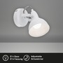 Bodová - BRILO 2049-016 Bodové svítidlo pr. 10 cm 1x E14 40W bílé - BRILO - foto 2