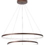 Kruhová - NV 6265003 Závěsné svítidlo FERROL kávově hnědý hliník a akryl nastavitelné LED 85W 3000K IP20 stmívatelné - NOVA LUCE - foto 2