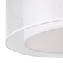 Kruhová - M MOD613CL-03W1 Stropní svítidlo Bergamo 3x60W čirá/bílá kov/textil designové - MAYTONI - foto 2