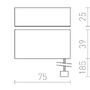 Zapuštěná - RED G12758 DARK SENSOR 5-50 Lux vestavný bílá 230V IP44 - DESIGN RENDL - foto 2