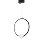 Kruhová - NV 9820605 Závěsné svítidlo CELIA stmívatelné černý hliník opálové sklo LED 25.6W 230V 3000K IP20 stmívatelné - NOVA LUCE - foto 2
