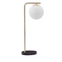 Stolní lampy dekorační - NV 9185361 Stolní lampa ALVAREZ saténový zlatý kov a černý mramor bílé opálové sklo E14 1x5W 230V bez žárovky IP20 - NOVA LUCE - foto 2