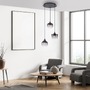 Vícečetná - LD 15424-18 ZEA LED závěsné svítidlo černé 3 ramenné kouřové sklo moderní do interiéru - LEUCHTEN DIREKT / JUST LIGHT - foto 2