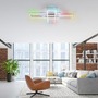 Hranatá - LD 14637-55 FELIX60 LED stropní svítidlo 101,5x71cm, stříbrná barva, RGB Rainbow, stmívatelné CCT RGB+2700-5000K - LEUCHTEN DIREKT / JUST LIGHT - foto 2
