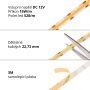 COF pásky s vysokou integrací LED - COB LED pásek 12COB15 vnitřní - foto 2