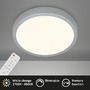 Kruhová - BRILO 3704-014 CCT LED přisazené svítidlo pr. 38 cm, 22 W, 2900 lm, stříbrná - BRILO - foto 2