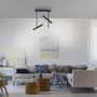 Bodová - PN 6068-18 PURE TUTUA LED stropní svítidlo 2 ramenné, černá, otočné 3000K - PAUL NEUHAUS - foto 2