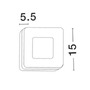 Nástěnná - NV 9529720 Venkovní nástěnné svítidlo TUNE bílý hliník a akryl LED 9W 3000K 100-240V 115st. IP65 - NOVA LUCE - foto 2