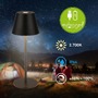 Stolní lampy dekorační - BRILO 7653015 Kiki Nano stolní lampička - 1,5W, 130lm, nabíjecí, LED, stmívatelné, teplá bílá, černá - BRILO - foto 2