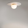 Kruhová - M MOD270CL-01G Stropní svítidlo Glassy E27 60W opálové sklo zlatá kov - MAYTONI - foto 2