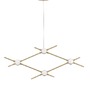 Dekorativní - NV 9180674 Závěsné svítidlo ATOMO zlatý kov a akryl LED 4 x 2.4W 230V 3000K IP20 - NOVA LUCE - foto 2